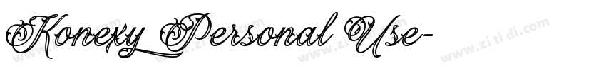 Konexy Personal Use字体转换